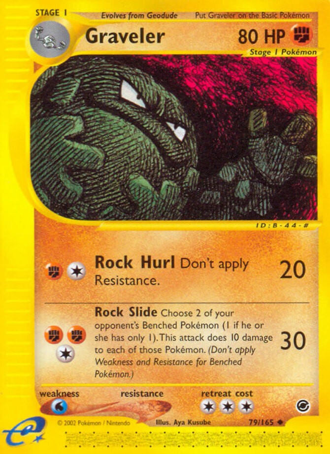 Heavily Played Graveler - 79/165 - Uncommon Pokemon Expedition