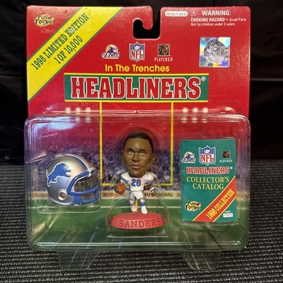1998 Limited Edition 1 of 10,000 In The Trenches HEADLINERS Barry Sanders