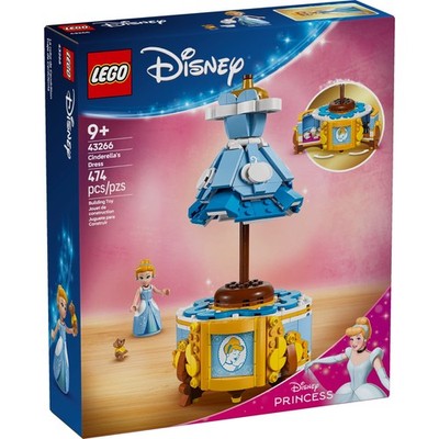LEGO 92538335 Disney Princess Cinderella's Dress Toy 43266, Multi-Colored