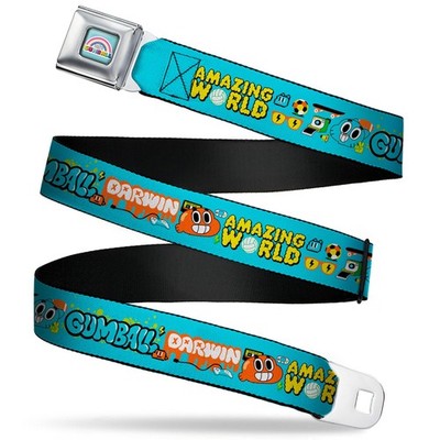 The Amazing World of Gumball Belt, Seatbelt Buckle Belt, The Amazing (US IMPORT)