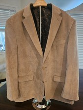 Lauren Ralph Lauren Corduroy Blazer Mens 46 Reg Two Button Tan Dadcore Classic