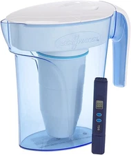 ZeroWater Pitcher with TDS meter  and 6 official 5-stage Filter Replacements