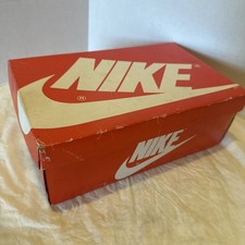 VINTAGE NIKE Swoosh, Big Nike High Top Jr. W/ Nat. BOX ONLY. Logo.