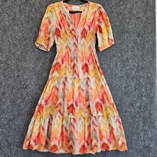 ba&sh Multicolor Watercolor Maxi Dress in War...