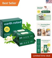 Pet Wipes for Dogs and Cats, Hypoallergenic, 3-in-1 Cleaning, Deodorizing and...