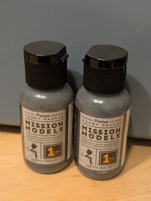 Mission Models (2) Acrylic Hobby Paints - Gunship Grey FS 36118 - MMP 084