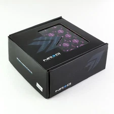 NRG Extended Steel M12x1.5 Close End Lug Nuts w/Dust Cap 20pcs+Lock Key Purple