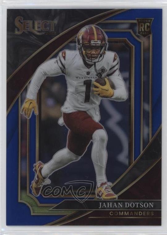 2022 Panini Select Suite Level Blue Prizm 57/99 Jahan Dotson #311 0pb4