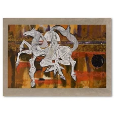 Lu Hong, "Equus" Limited Edition Serigraph on Rice Paper, Numbered and Hand Sign