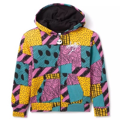 Disney Store Sally Costume Zip Hoodie Kids Tim Burton Nightmare Before XMAS NEW
