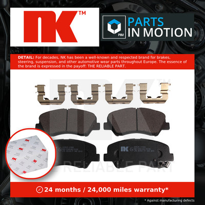 Brake Pads Set fits KIA RIO Mk3 1.2 Front 11 to 17 NK 581011RA01 581011WA05 New