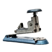 Alter Hefter Stapler SKREBBA - SkreTri - 23/6 24/6 26/6 Stahl Blau Vintage Antik