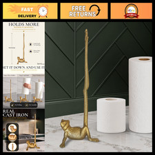 Stylish Gold Frog Paper Towel  Metal Toilet Paper Holder Stand - Home Decor
