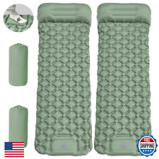 MEI CO Lightweight Convertible Double Inflatable Camping Pad   2-in-1 Single Pad