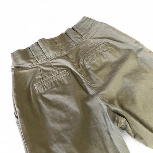 ALC Krew Pants Size US 6 Khaki Tapered With Belt *Flaws* - Picture 5 of 14