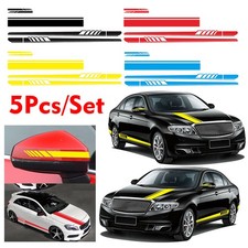 For BMW 5 Serie M Sport Car Body Racing Long Stripe Side Door Mirror DIY Sticker