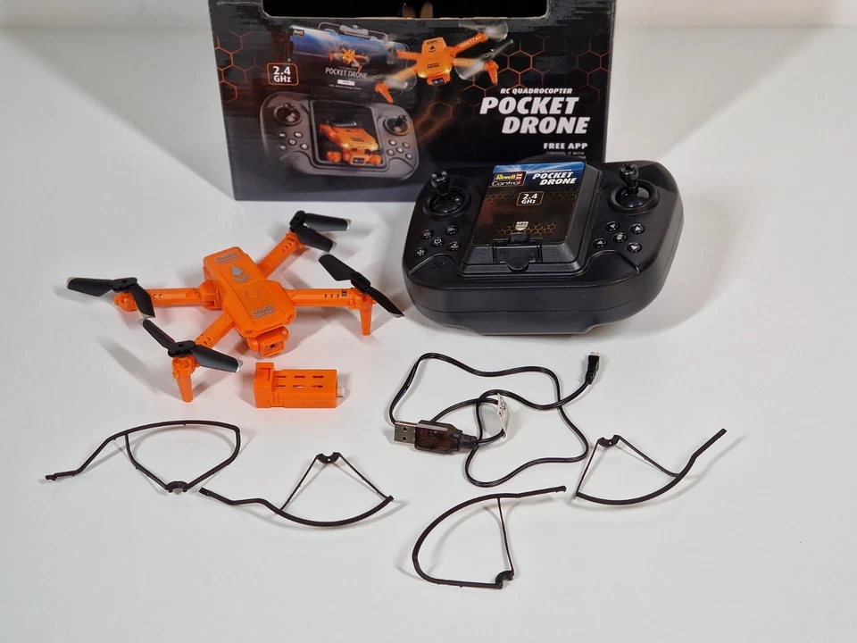 Revell Control Pocket Drone Rc Quadrocopter Drohne Kamera Orange 23810 - Bild 2 von 4