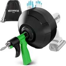 Drain Snake [50FT] - Auto Feed - Ideal Plumbing Snake for Sink and Drain Unblock