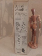 Wood Articulated Manikin Model Artist Reference Figure Drawing Art Alternatives