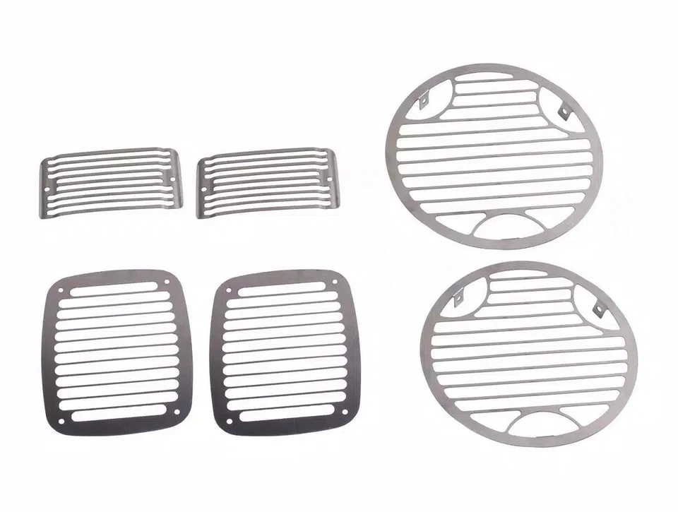 Rugged Ridge Stone Guard Kit Billet 11236.21 Fits 1997-2006 Wrangler TJ Foto 3 de 3