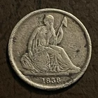 1838 O Seated Liberty Dime 10 Cents - Good Date! - READ DESCRIPTION