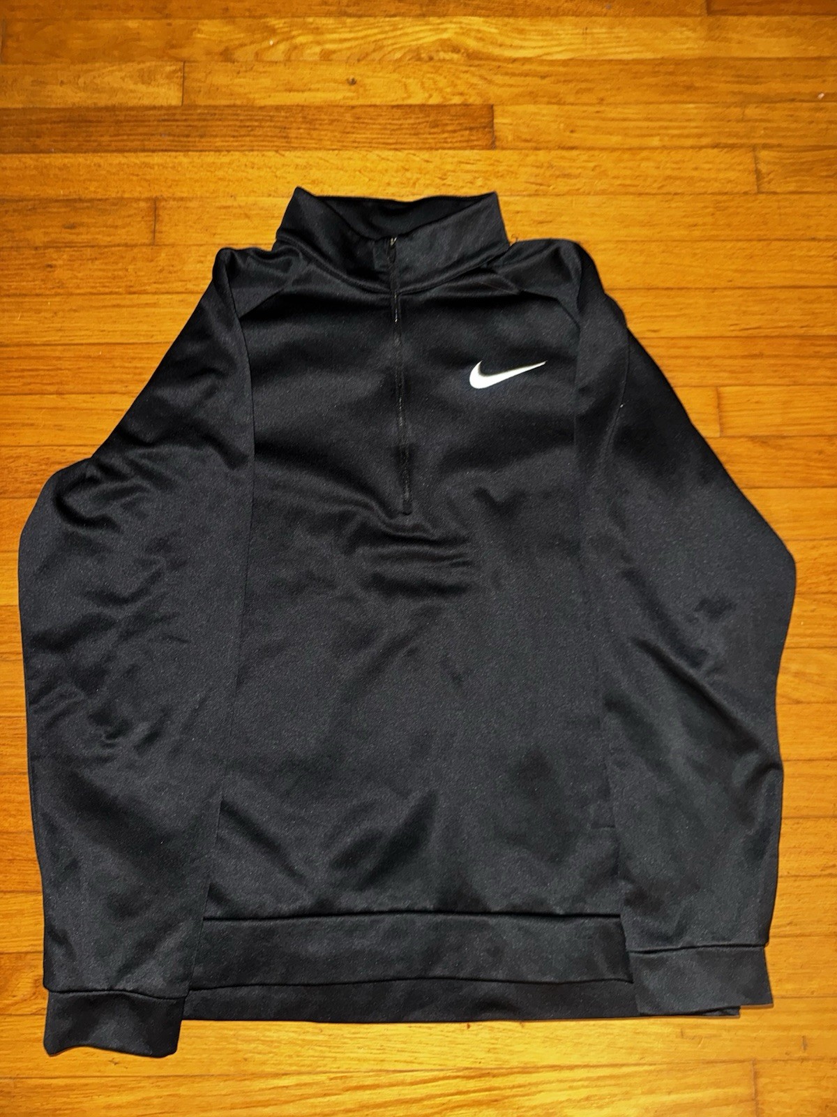 Nike Dri-FIT Pullover Mens XL Black 1/4 Zip Long Sleeve Running Training Shirt