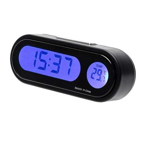 Car Electronic Clock Luminous Thermometer LED Digital Display Dashboard Clock - Picture 4 of 15