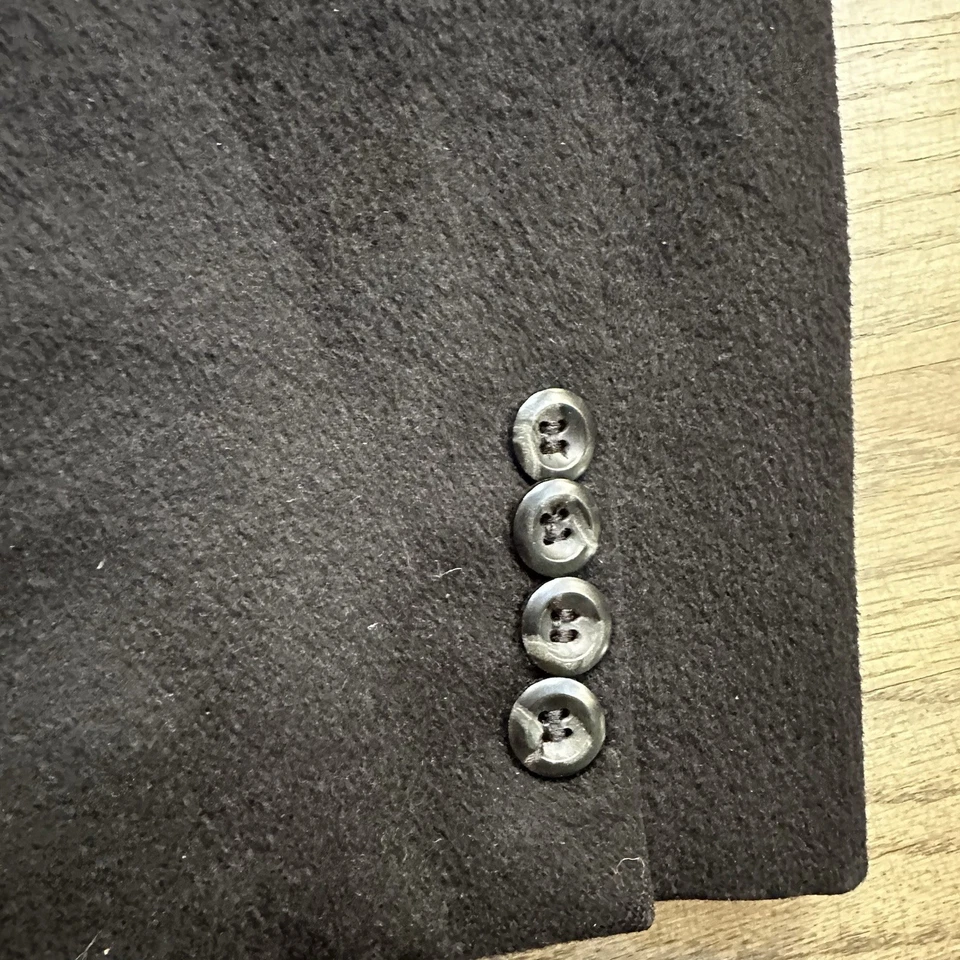 Blazer John W Nordstrom para hombre Loro Piana 100 % cachemir 2 botones negro 52 R Foto 4 de 4