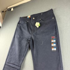 Pantalones Levis 511 Para Hombre 34x32 Azul Todas las Temporadas Tecnología Calce Ajustado Elastizado Chino NUEVO