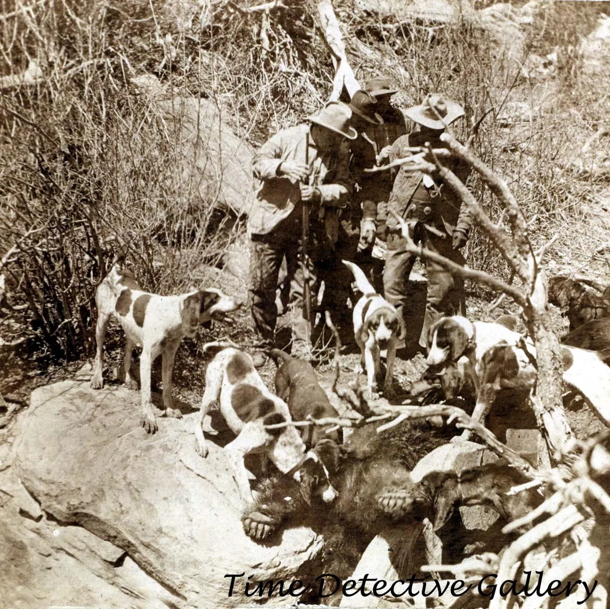 Theodore Roosevelt Bear Hunting 2 1905 Historic Photo Print