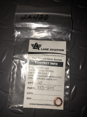 Lane Aviation - Gasket Lower Seal P/N: 753-205