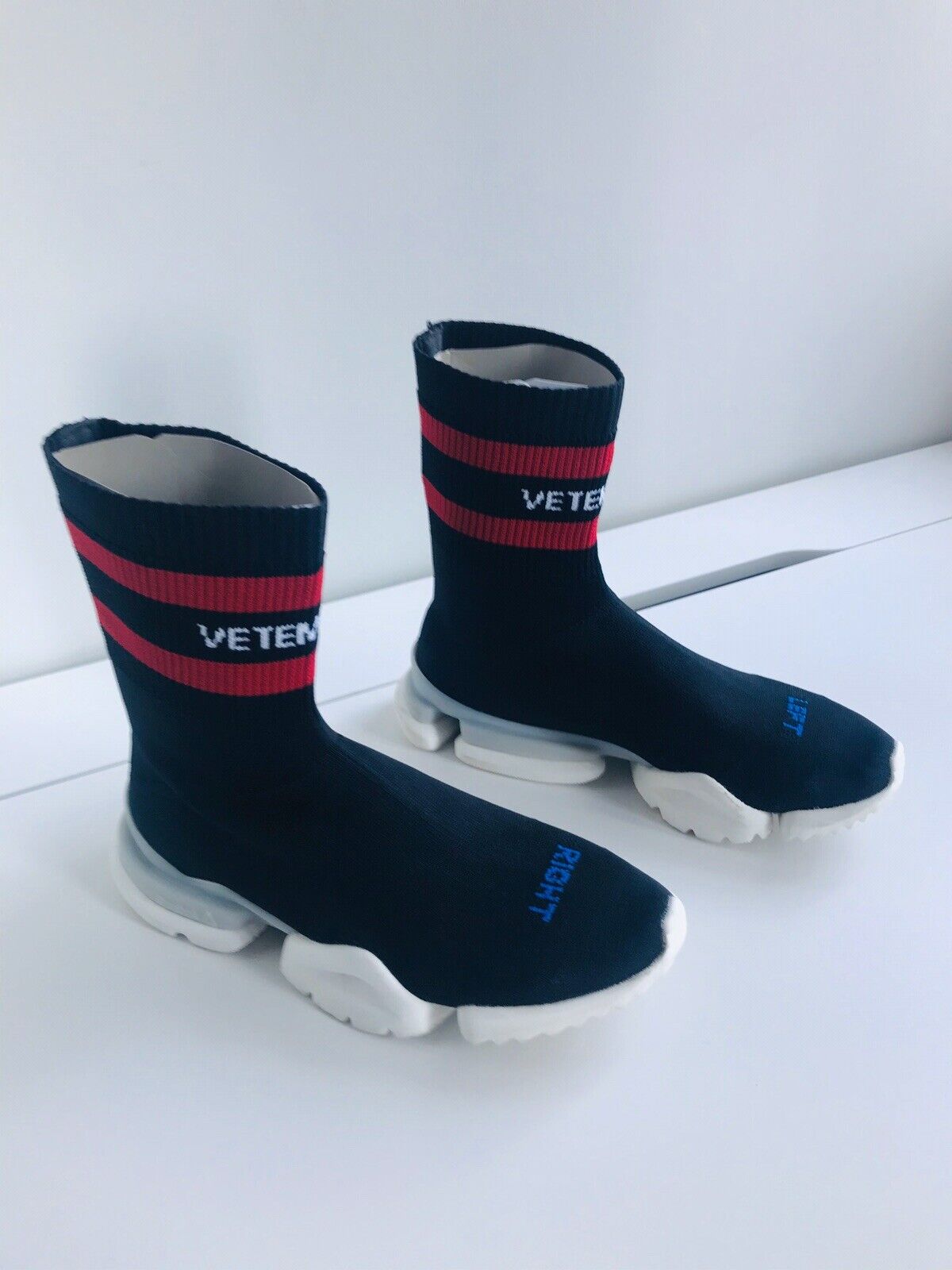 Afgørelse Forhøre Slægtsforskning Vetements x Reebok Sock Runner 2018 Sz 8.5 Black W/Box And Tags | eBay