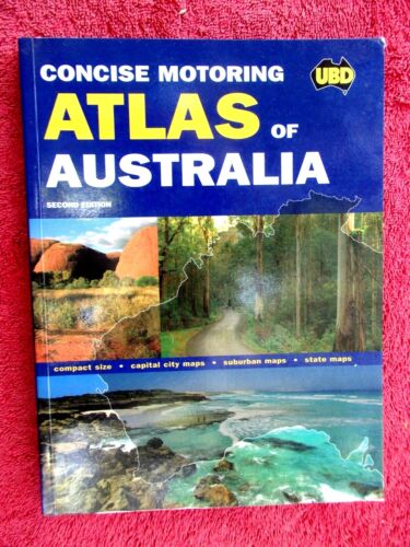 CONCISE  MOTORING  ATLAS  OF  AUSTRALIA  SECOND  EDITION   2004  paper back  - Picture 1 of 7
