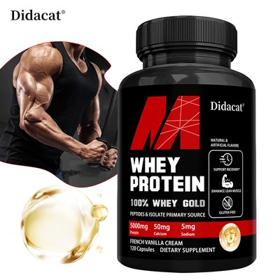 Whey Protein Capsules - Promotes Boost Muscle Strength,Balance Exercise Health