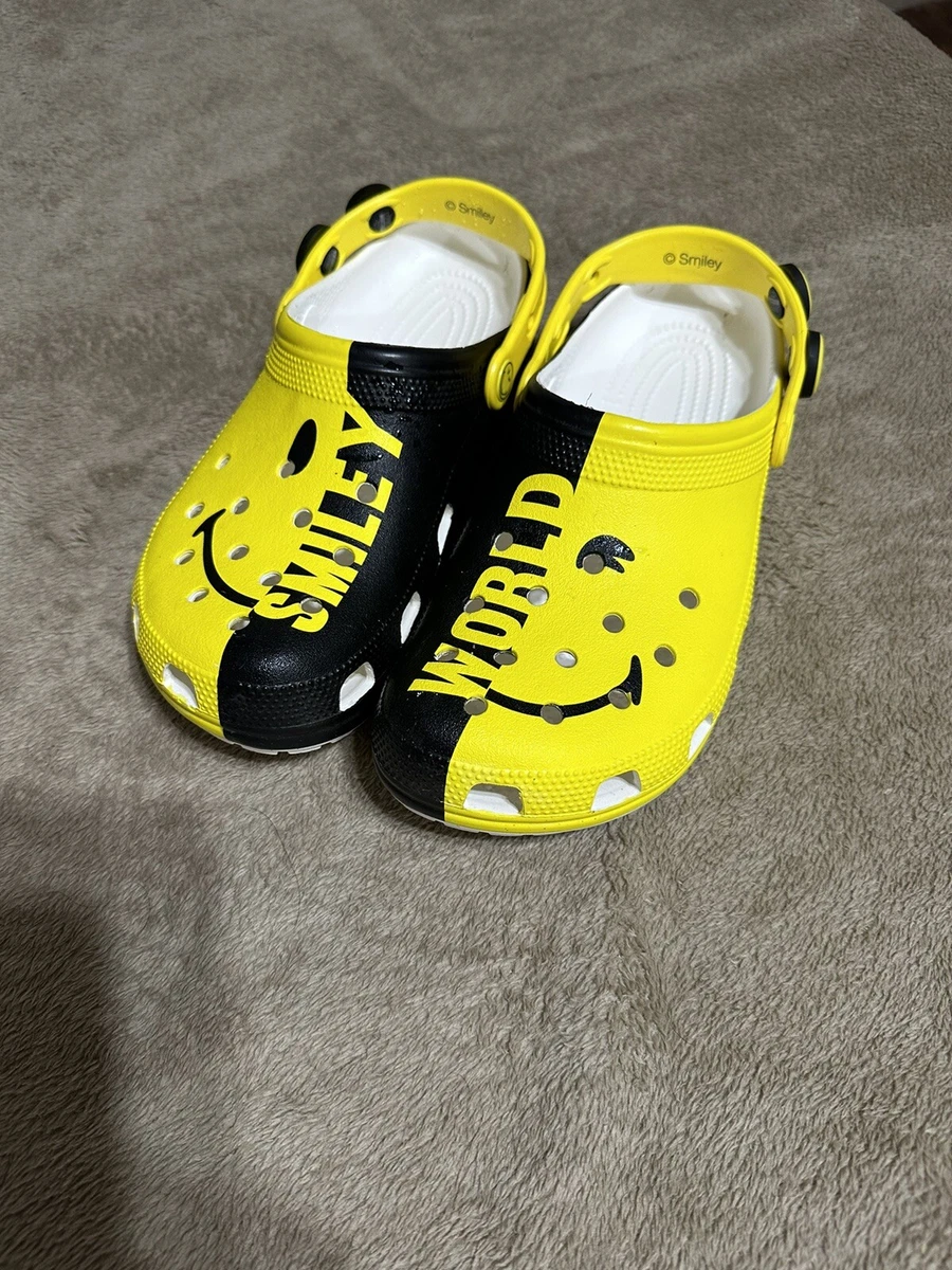 Smiley World Crocs NEW Without Tags. Men Size 8 Women 10