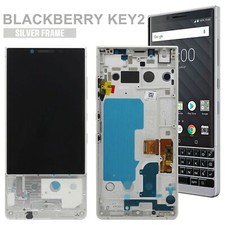 LCD Display Touch Screen Digitizer Replacement Silver Frame For Blackberry Key2