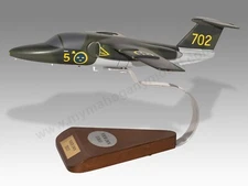Saab 105 Sk60 Swedish Air Force Desk Wood Airplane New Model Large Scale 1/24