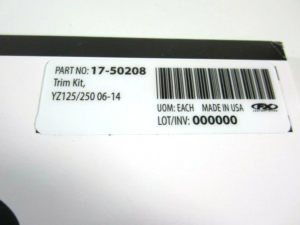 Guardabarros horquillas Effex de fábrica gráficos Yamaha YZ 125 250 YZ125 YZ250 06-14 Foto 2 de 2
