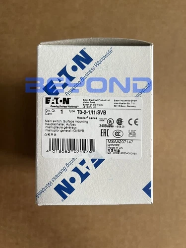1PC New For EATON MOELLER Disconnect Switch T0-2-1/I1/SVB