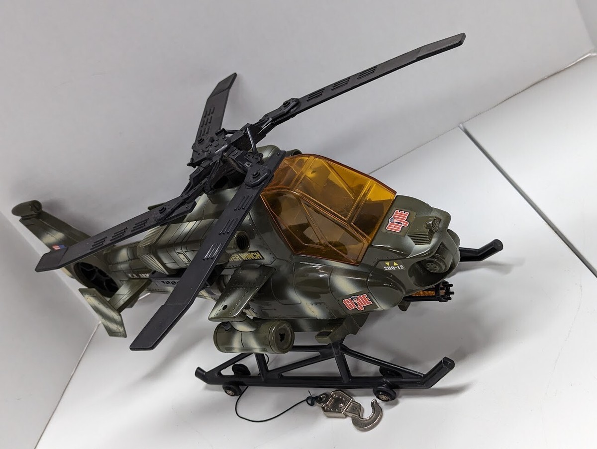 GI Joe 2001 Vintage Power Winch 2HQ-12 Funrise Helicopter Green
