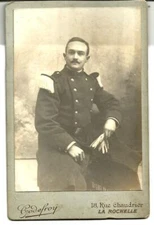La Rochelle, Beautiful 17 X 11 photo by Godefroy of an 18th century soldier.