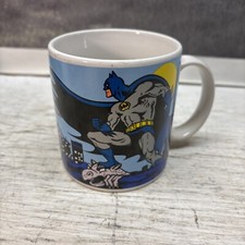 Vintage DC Comics Batman 1989 Ceramic Coffee Mug Cup Applause