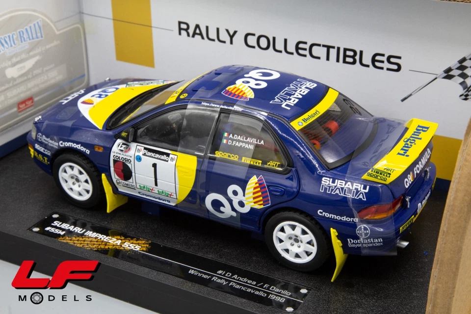1:18 Subaru Impreza 555 Dallavilla/Fappani Rally Piancavallo 1998 - SunStar - Immagine 3 di 4