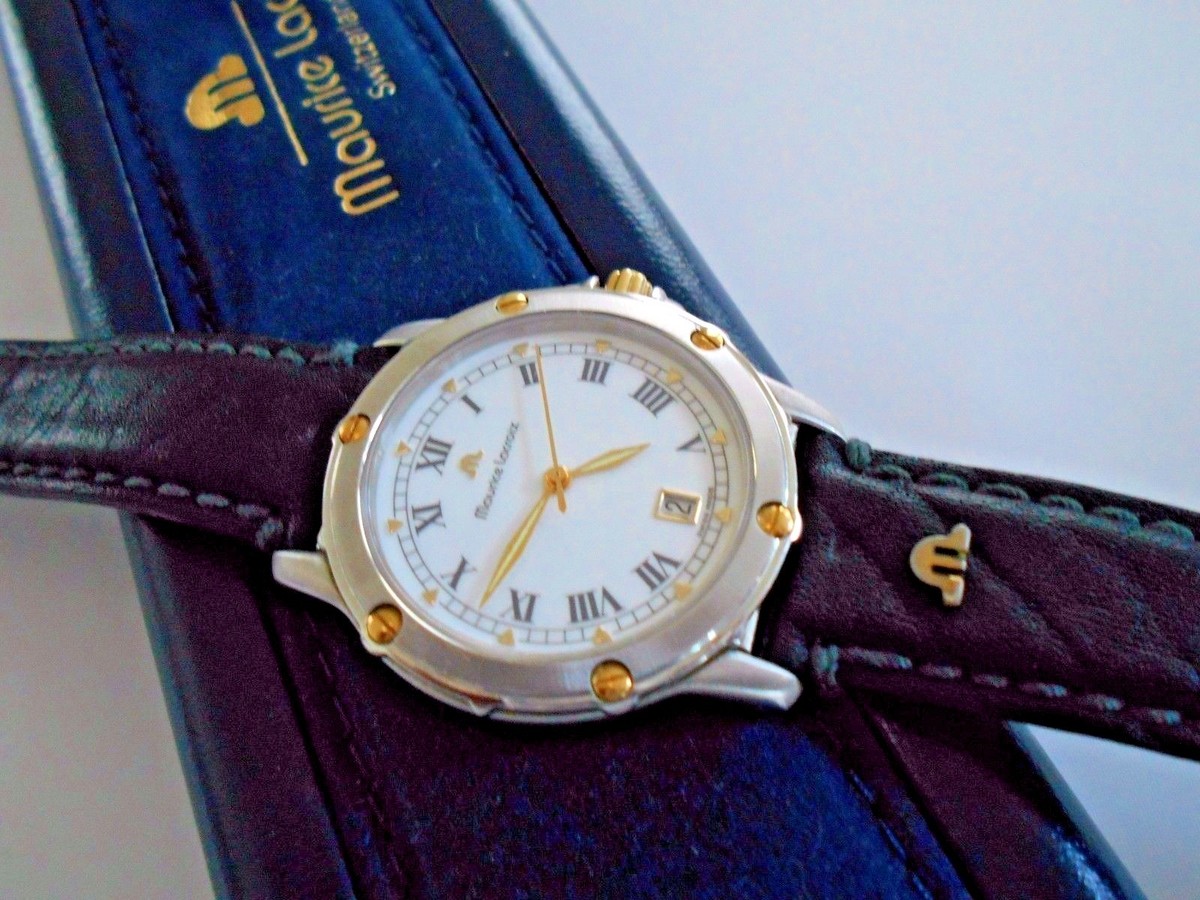 Mint Rare Maurice Lacroix Tiago SS/18K Solid Gold Quartz Swiss