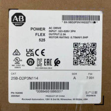  25B-D2P3N114  Allen-Bradley 25BD2P3N114 PowerFlex 525 0.75KW 1HP AC Drive 