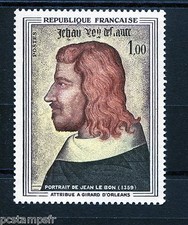 FRANCE 1964, timbre 1413, TABLEAU JEAN LE BON, PAINTING, neuf** MNH