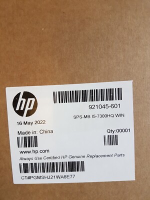 HP ZBook 15 G4 Mobile Workstation I5-7300HQ WIN Mainboard - 921045-601