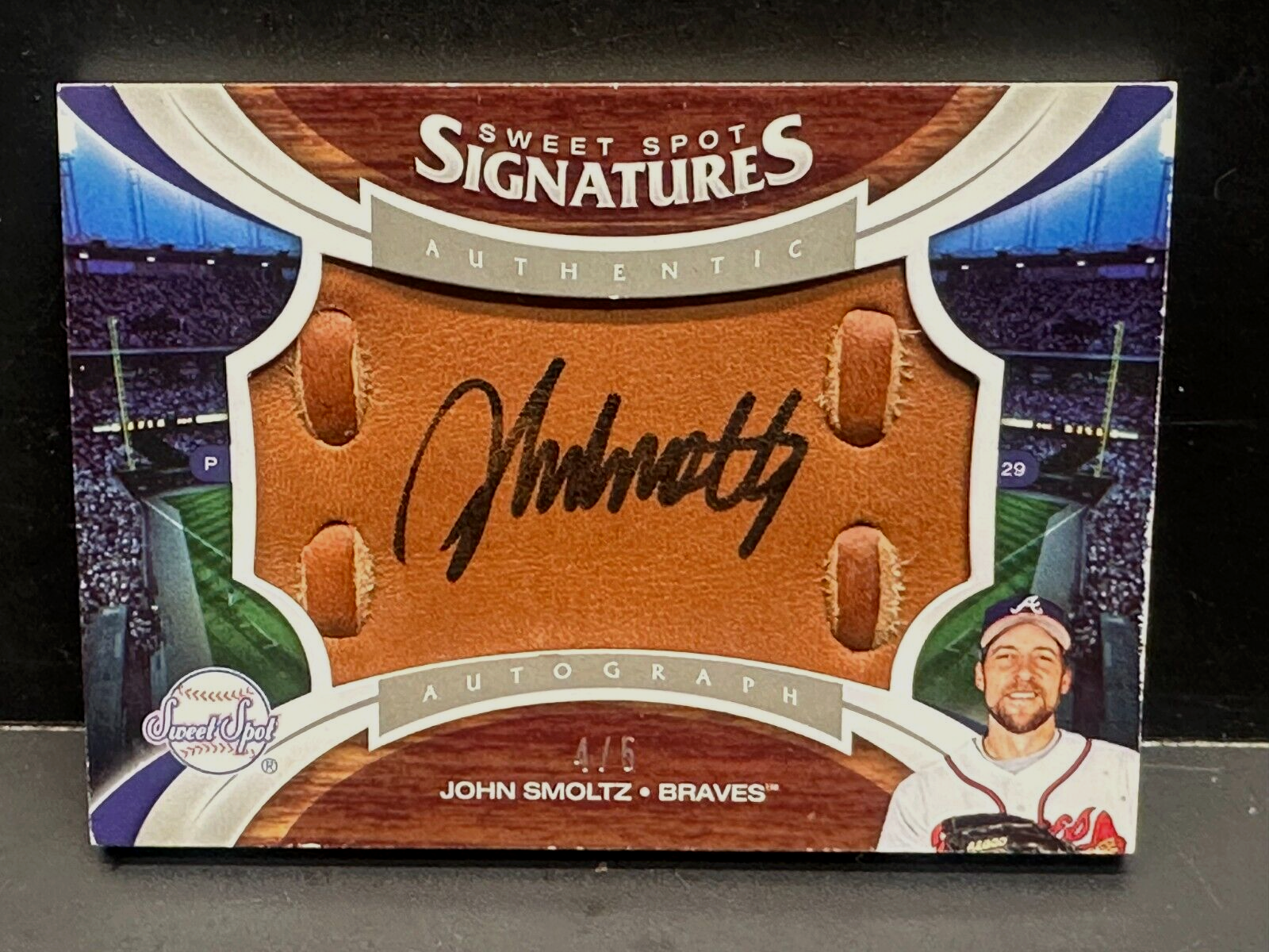 John Smoltz 2006 Upper Deck Sweet Spot Signatures Auto Glove /5 Autograph *Read*