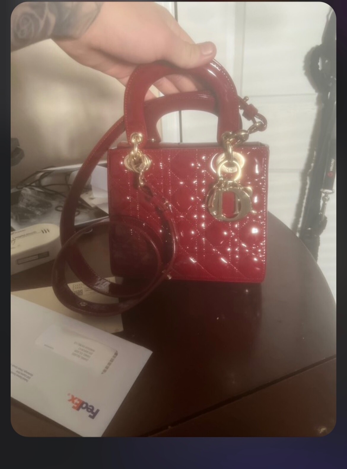 Vintage Ruby Red Dior Bag 95% Pre-Owned Excellent Condition  