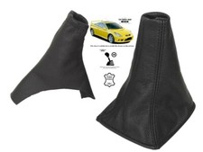 Gear Handbrake Gaiter For Toyota Celica 1999-2005 Genuine Italian Black Leather
